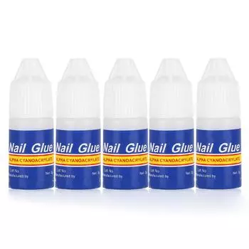 5 шт. 3 г лак для ногтей клей для наклеек блестящие акриловые стразы украшения ногтей УФ-гель