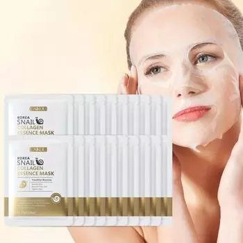5 шт/3 шт/1 шт Маска с протеином улитки Увлажняющая и увлажняющая, предотвращающая сухость кожи, ежедневная маска для ухода за кожей 1PC