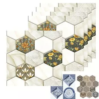 5 шт. 3D Bohemian настенная плитка мгновенного отклеивания и склеивания, настенное украшение, термостойкое, водостойкое, влагостойкое настенное украшение! 5pcs