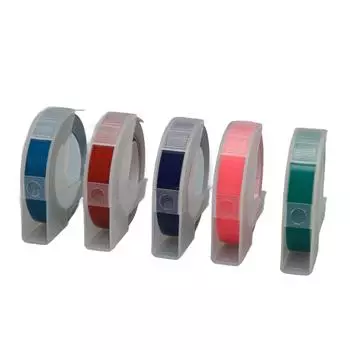 5 шт. 3D-ленты для тиснения этикеток шириной 9 мм и длиной 9,8 футов с термопереносом и автоматической идентификацией этикеток