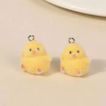 5 шт. 3D милые стаи морских выдр желтые цыплята подвески мультяшные животные кулон Diy брелок серьги ювелирные изделия аксессуары подарки