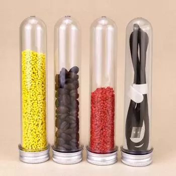 5 шт. 40 мл пробирки бутылки прозрачные глянцевые герметичные многоцелевые многоразовые контейнеры для образцов металлическая крышка лабораторные пробирки флаконы для образцов для свадьбы 40ML