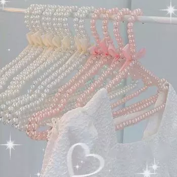 5 шт. 40 см жемчужная вешалка универсальная портативная жемчужная вешалка искусственная жемчужная вешалка для одежды 5pcs