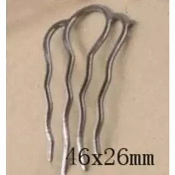 5 шт. 46x26/65x65/87x49 мм Расческа с 4 зубьями Аксессуары для волос Серебристого цвета Заколка Украшение для волос Винтажная Заколка Фурнитура Ювелирные изделия