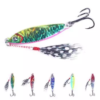 5 шт. 4,8 см 14 г искусственная японская рыболовная приманка, тонущая жесткая приманка, поворотная приманка для дайвинга, зимняя морская рыболовная снасть