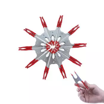 5 шт. 4-дюймовые металлические зажимы с пружинными зажимами повышенной прочности с наконечниками типа «крокодил»