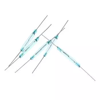 5 шт. 4X28 мм зеленая трубка серебряный штифт герконовый переключатель датчик Diy магнитный геркон