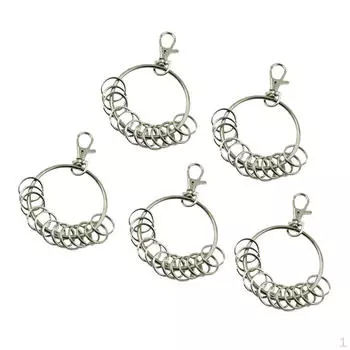 5 шт. 57 мм Большие винтажные серебряные кольца