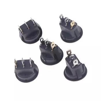 5 шт. 5 цветов кнопочный переключатель 3 контакта 12 В 20 А ампер автомобиль грузовик кулисный круглый тумблер светодиодный переключатель включения-выключения кулисный переключатель жёлтый