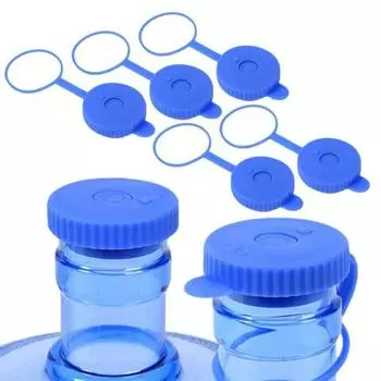 5 шт. 5-галлонная крышка для кувшина для воды, пищевая, герметичная, без проливания, многоразовая, универсальная, герметичная крышка для ведра с водой, 45 мм, сменная крышка для диспенсера для воды 5pcs