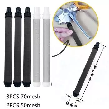 5 шт. 60меш +50меш безвоздушный распылитель черный фильтрующий элемент 304 нержавеющая сталь