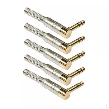 5 шт. 6,35 мм стерео аудио, для микрофона для наушников