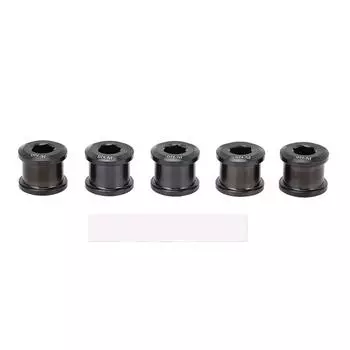 5 шт. 6,5 мм болтов для одной передней звезды, комплект из высокопрочного титанового сплава, универсальный комплект болтов для передней звезды для велосипеда, черный