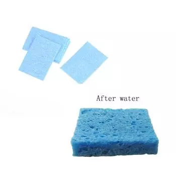 5 шт. 6 см * 6 см паяльник наконечник для сварки чистящие синие губчатые прокладки инструмент