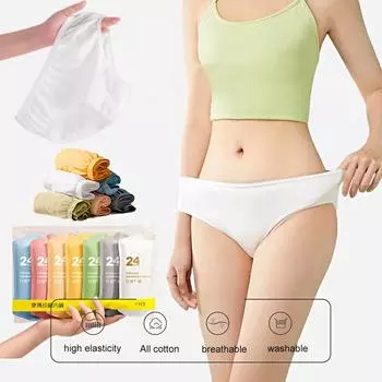 5 шт/7 шт независимая упаковка удобное нижнее белье практичное одноразовое современное не требующее стирки стерильная дорожная одежда M