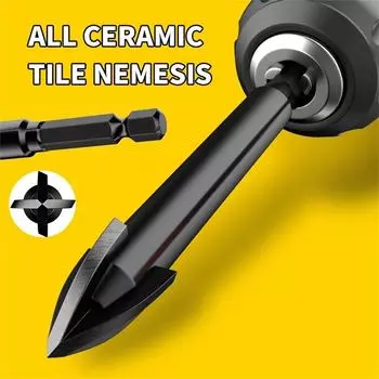 5 шт/7 шт высокоэффективное универсальное сверло, шестигранный хвостовик крестообразное развертывающее сверло треугольное, стеклокерамика деревообрабатывающее электроинструмент