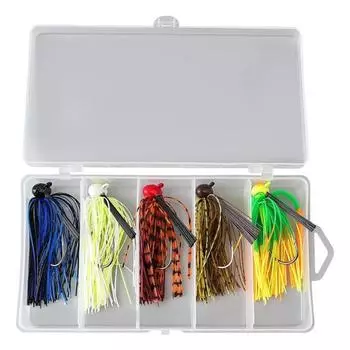 5 шт 7 см/12 г силиконовая юбка рыболовная приманка с крючком цветные усы искусственная приманка