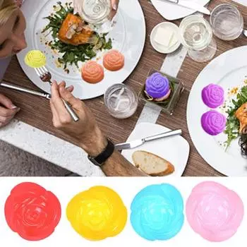 5 шт., 7 см, силиконовые чашки для кексов, антипригарные, термостойкие вкладыши для кексов, формы для кексов в форме звезды, цветка, вечерние, Хэллоуин, Рождество Star красный