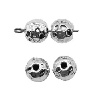 5 шт. 7x8 мм нерегулярные маленькие бусины цвета антикварного серебра, детские ювелирные бренды: WYISYWG