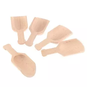 5 шт. 8 см деревянные ложки для соли для ванны ложки для конфет ложки для муки ложки кухонная утварь