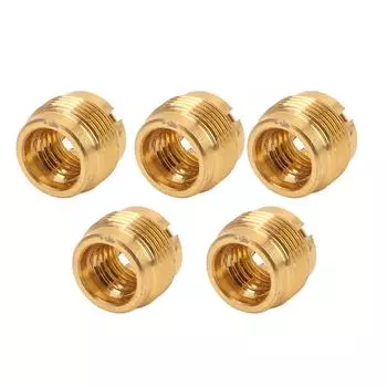 5 шт. адаптер для микрофонной резьбы 38 дюймов с гнездом на 58 дюймов, золотой, для микрофонной стойки, кронштейна для подвески