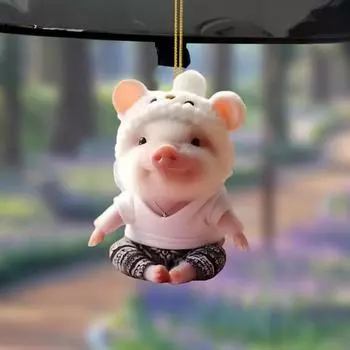 5 шт. Акриловая подвеска для зеркала заднего вида с шнурком, очаровательная