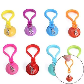 5 шт., акриловая застежка для ключей с металлическими колокольчиками, застежка-лобстер для брелоков и сумок, подвески, украшения, аксессуары, изготовление чёрный