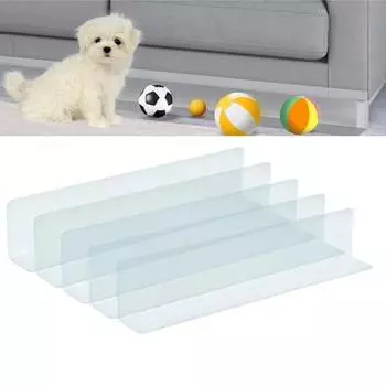 5 шт. акриловые бамперы для дивана с прочной клейкой лентой. Прозрачные бамперы под кроватью предотвращают попадание вещей под мебель на твердую поверхность. L