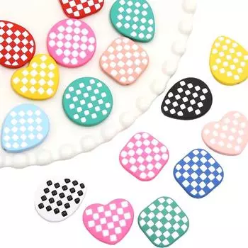 5 шт. акриловые масляные алмазные бусины в шахматном порядке для DIY ожерелье, браслет, серьги, аксессуары для изготовления ювелирных изделий 03 25mm 5pcs