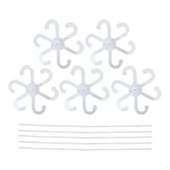 5 шт. акриловых опор для растений, держатели для растений с палками, прочные аксессуары для фермерского дома