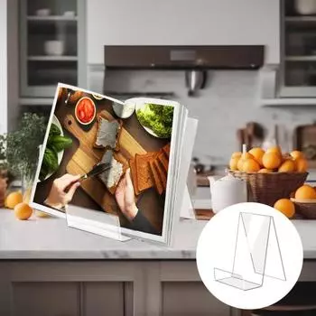 5 шт. акриловый кронштейн для дисплея, прозрачная мольбертовая подставка, гладкий край, без заусенцев, высокая стабильность, держатель для журнала, открытки, книги прозрачный