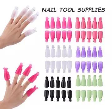 5 шт. акриловый пластиковый дизайн ногтей, замачиваемый колпачок, клипса, УФ-гель, пленка для снятия пленки