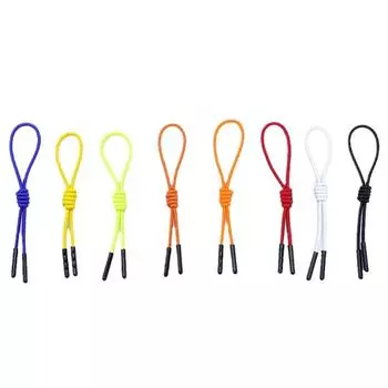 5 шт. эластичная веревка для застежки-молнии, яркая цветная полиэстеровая веревка, декоративная застежка-молния для чемодана, сумки белый