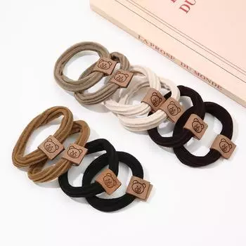 5 шт. эластичность прочность повязка на голову кольцо для волос головной убор модный головной убор для девочек резинка аксессуары для волос 02 чёрный