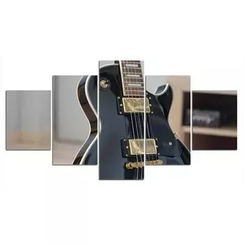 5 шт., электрогитара, музыкальный декор, холст, картина, настенное искусство, 5 шт., домашний декор, без рамки, 5 панелей, декор комнаты, фотографии, плакат 20x35 20x45 20x55cm