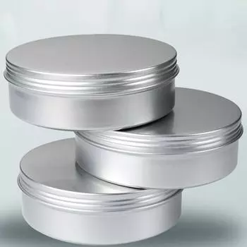 5 шт., алюминиевые мини-круглые оловянные металлические контейнеры для бутылок, банка для хранения с винтовыми крышками, косметическая дорожная упаковка, круглая коробка A2