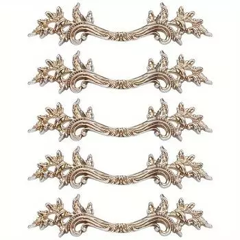 5 шт. антикварных ручек для комода, ручки для кухонных шкафов в фермерском стиле, винтажные ручки и ручки для ящиков, ручки для шкафов, комодов, ящиков, 2,5 дюйма 5pcs