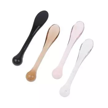 5 шт. Аппликатор для крема для глаз, ложка-ролик, прозрачная массажная палочка, косметические шпатели, маска для лица от морщин, уход за кожей, пластиковая ложка 4