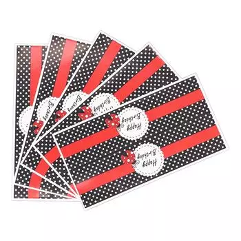 5 шт. этикетки на бутылки с водой черные белые красные слова на день рождения этикетки на бутылки с водой декоративные наклейки