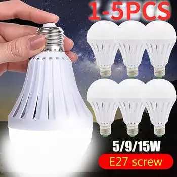 5 шт. аварийная лампа бытовая E27 светодиодная палатка фонарь энергосберегающий экологически чистый для гостиной ванной комнаты 1PCS 5W