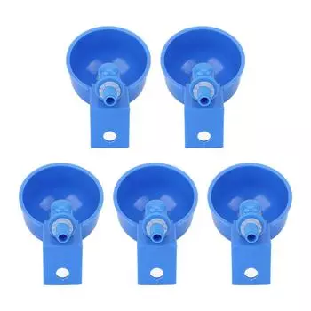 5 шт. автоматических чашек для курицы, полипропиленовый пластиковый комплект для поения птицы, для голубей, наружная резьба G1/8