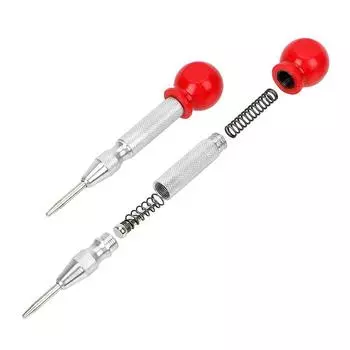 5 шт. автоматический серебристый кернер аксессуары центрирующий инструмент пружинный позиционер стеклобой пружинный ударник для стекла железный серебряный