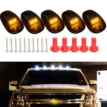 5 шт. автомобильные фары, габаритные огни кабины, 12 светодиодов для Dodge RAM F150, пикап, прицеп, грузовик, лампа, аксессуары для автомобильных фар