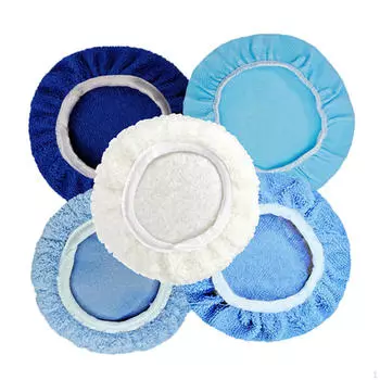 5 шт., автомобильные орбитальные буферные полировальные подушечки из микрофибры, полирующие подушечки, портативные, прочные для 5-6inch