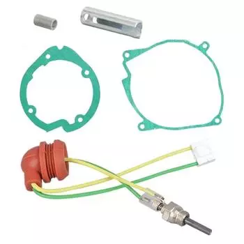 5 шт. автомобильных свечей накаливания 12 В, комплект автомобильных воздухо-дизельных прокладок + керамические свечи накаливания для китайского дизельного обогревателя 5-8 кВт 5 Pcs