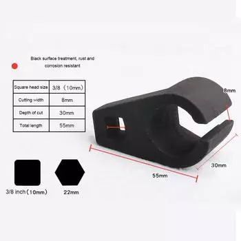 5 шт. автомобильный инструмент для удаления датчика кислорода автомобильный ключ для удаления датчика кислорода и резьба красный черный