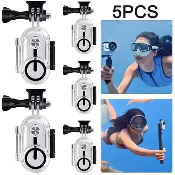 5 шт. Аксессуары для экшн-камер 40 м Водонепроницаемое оптическое закаленное стекло для Insta36