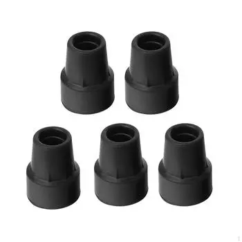 5 шт. аксессуары для костылей, противоскользящие широкие утолщенные прочные колпачки для ног серый