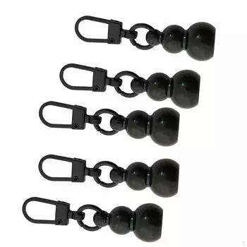 5 шт., аксессуары для рюкзака с застежкой-молнией и подвеской в виде тыквы, съемная голова для сумки, одежды чёрный