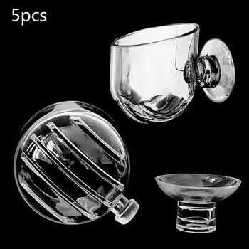 5 шт., аксессуары для водных растений на присоске, украшение, универсальный держатель, горшок для посадки